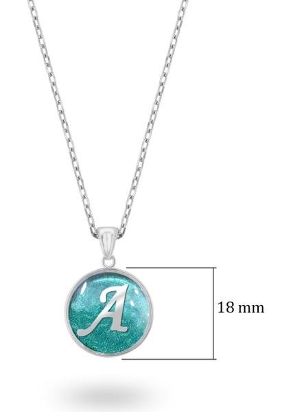 Isminize Özel Baş Harf Gümüş Kolye 925 Ayar Beyaz Renk fiyatları