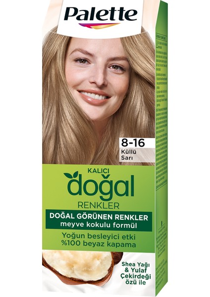 Saç Boyası & Doğal Renkler Colors 8/16 Küllü Sarı 50Ml fiyatları