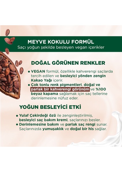 Doğal Renkler 1-0 Siyah Saç Boyası Kakao Yağı & Yulaf Çekirdeği Özü İle