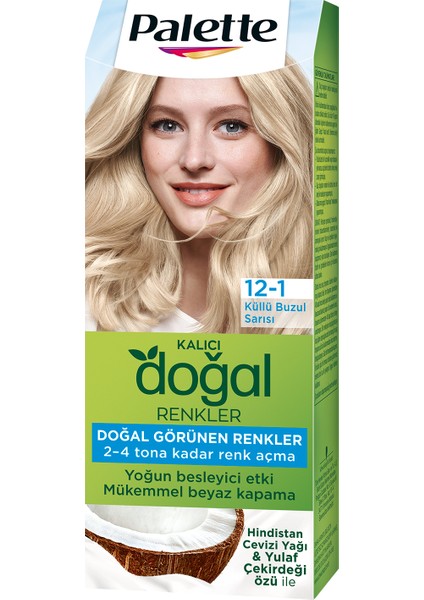 Kalıcı Doğal Renkler 12-1 Küllü Buzul Sarısı Hindistan Cevizi Yağı Saç Boyası fiyatları