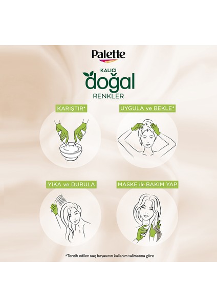 Kalıcı Doğal Renkler 4-60 Altın Kahve Kakao Yağı Saç Boyası