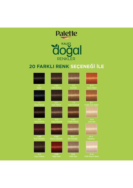 Kalıcı Doğal Renkler 8-77 Tarçın Bakır Goji Berry Özü Saç Boyası