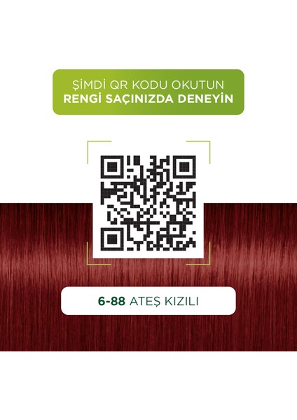 Kalıcı Doğal Renkler 6-88 Ateş Kızılı Goji Berry Özü Saç Boyası fırsatları