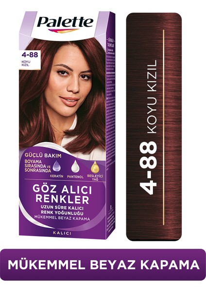 Saç Boyası 4-88 Koyu Kızıl Saç Boyası