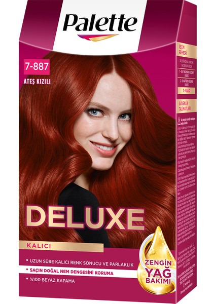 Shwarzkopf Palette Deluxe Yoğun Renkler 7-887 Ateş Kızılı Saç Boyası fiyatları