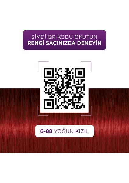 Saç Boyası Renkler Colors 6/88 Yoğun Kızıl fırsatları