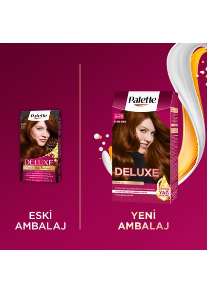 Deluxe Kalıcı Renkler 6-70 Kahve Bakır Saç Boyası fırsatları