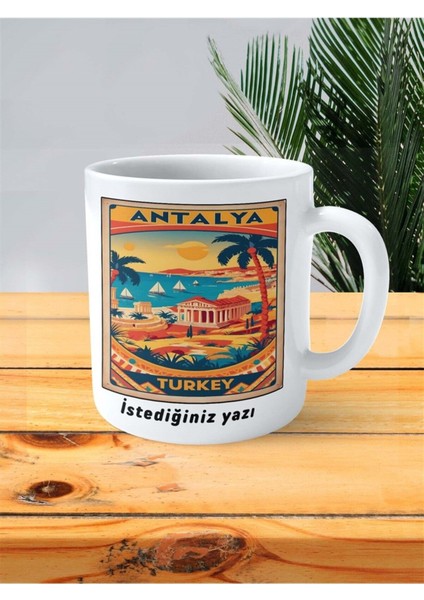 Antalya Baskılı Kupa Bardak Kişiye Özel Desen fiyatları