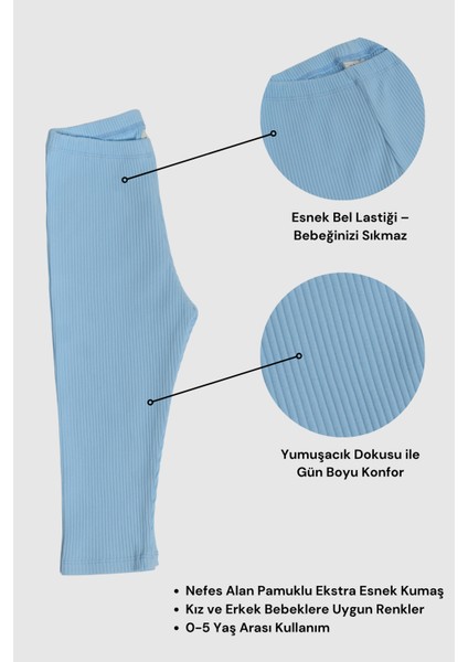 0-5 Yaş Çocuk Taytı | Fitilli Pamuklu | Esnek & Konforlu fiyatları