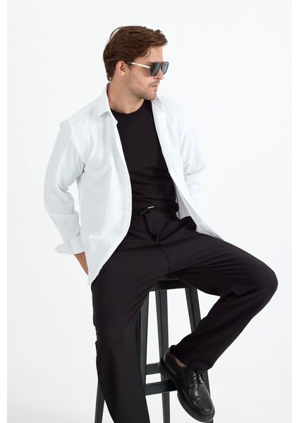 Erkek Regular Fit Beyaz Gömlek modelleri