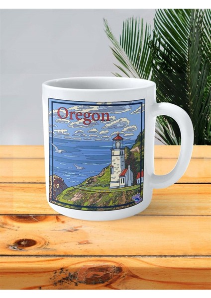Oregon Baskılı Kupa Bardak Kişiye Özel Desen