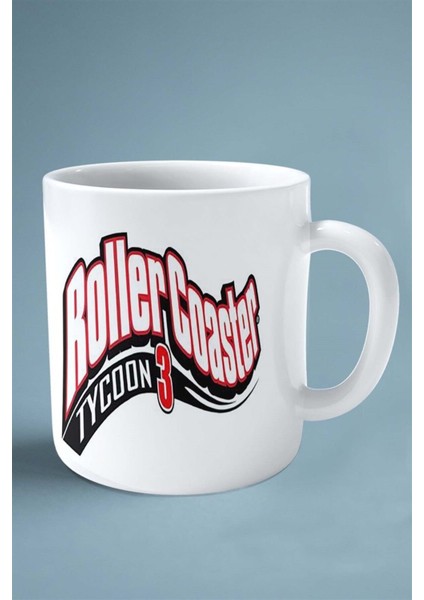 Roller Coaster Oyun Baskılı Kupa Bardak Çift Taraflı Kişiye Özel Model 3