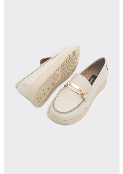 Günlük Hakiki Deri Kadın Tokalı Casual Ayakkabı indirimleri