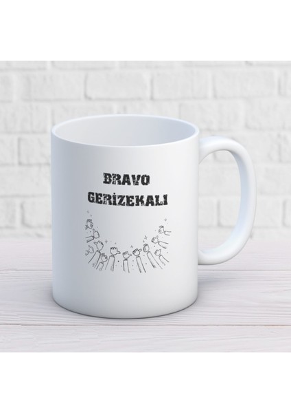 Bravo Gerizekalı Iki Tarafı Baskılı Kupa Bardak