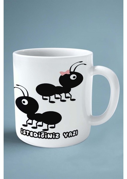 Karınca Baskılı Kupa Bardak Çift Taraflı Kişiye Özel Model 11 fiyatları