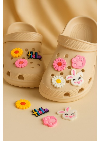 PVC Çiçek Detaylı Terlik Charmpim fiyatları