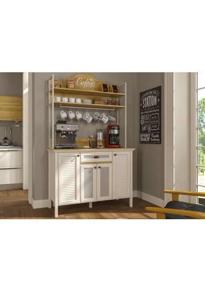 Sakura Krem FRN - 21027-1 Misto Kahve Dolabı fiyatları