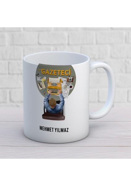 Kişiye Özel Gazeteci Kupa Bardak
