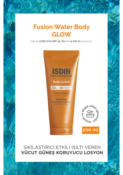 Fotoprotector Fusion Water Body Glow SPF30 200 ml