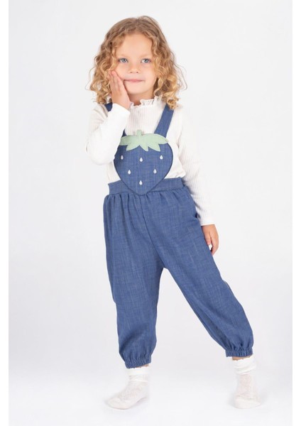 Salopet 2 Li Kız Çocuk Takım - Koyu Mavi fiyatları