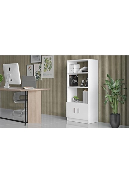 Bega D Ofis Kitaplık Raflı Kapaklı 3 Renk Beyaz Beg4-W modelleri