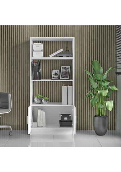 Bega D Ofis Kitaplık Raflı Kapaklı 3 Renk Beyaz Beg4-W fırsatları