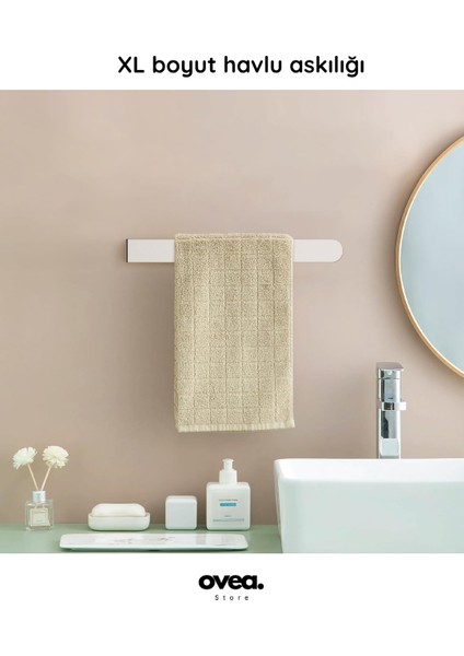 2 Li Set / Paslanmaz Çelik Havluluk / Yapışkanlı Tasarım / 26 Cm-30 cm / Havlu Askısı fırsatları