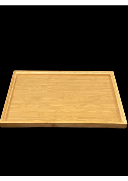 Bambu Dikdörtgen Sunum Tepsisi 41CM, Şık ve Doğal Tasarım, Kolay Kullanım.