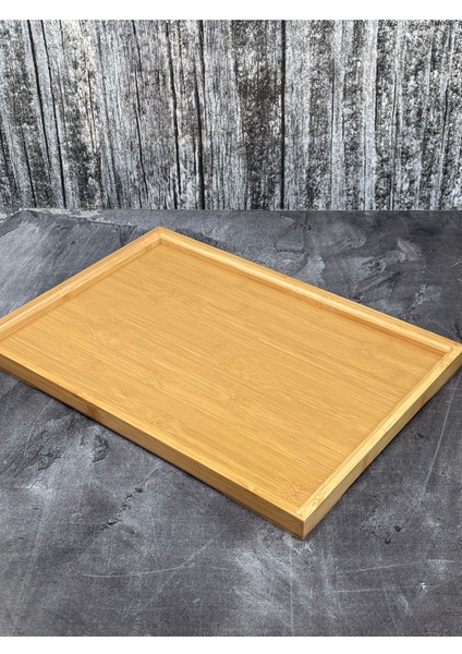 Bambu Dikdörtgen Sunum Tepsisi 41CM, Şık ve Doğal Tasarım, Kolay Kullanım. fiyatları