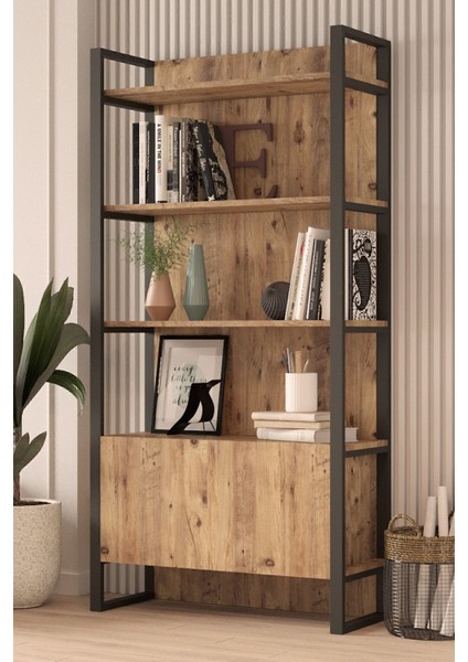 El6 Elanor Metal Aksamlı Kitaplık Kapaklı Ela6-A modelleri