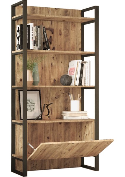 El6 Elanor Metal Aksamlı Kitaplık Kapaklı Ela6-A fırsatları