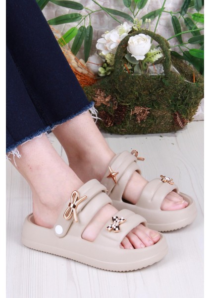 E458 Günlük Plaj Deniz Havuz Terliği Hafif Rahat Esnek Kadın Terlik