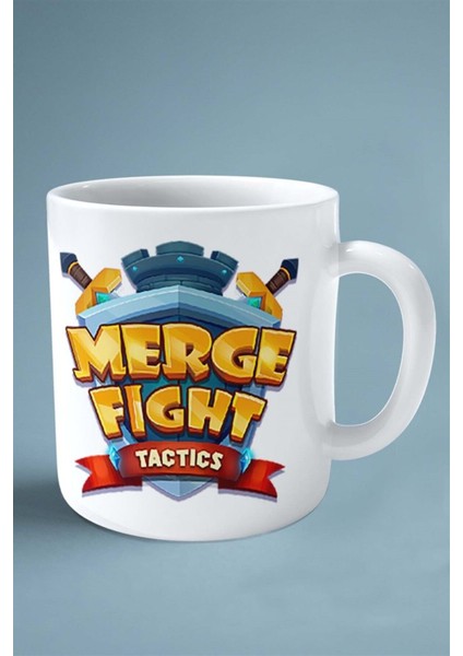Merge Fight Mobil Oyun Baskılı Kupa Bardak Çift Taraflı Baskı Kişiye Özel Model 1