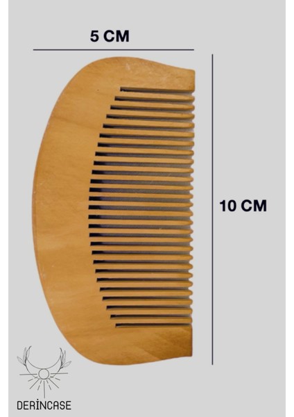 Lazer Yazım Isme Özel %100 Doğal ve Yumuşak Keçi Kılı Fırça ve Ahşap Tarak Seti+Bez Kese Hediyeli