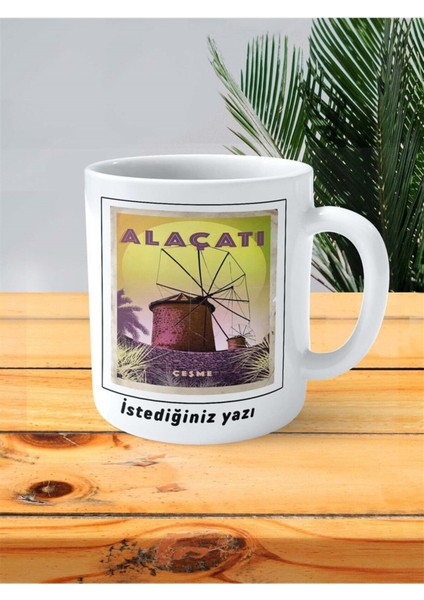 Alaçatı Baskılı Kupa Bardak Kişiye Özel Desen 2 fiyatları