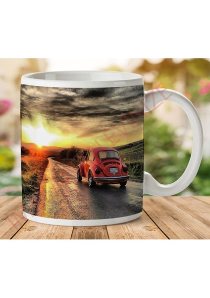 Behzat Ç Vosvos Manzara Iki Tarafı Baskılı Kupa Bardak