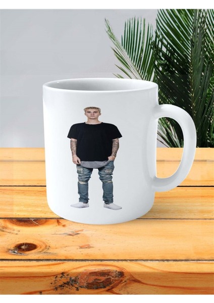 Justin Bieber Baskılı Kupa Bardak Kişiye Özel Model 1