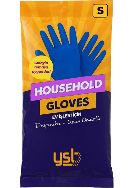 Neo Elite Ev Işleri Eldiveni Bulaşık Eldiveni Sıcak Kauçuk Su Geçirmez Mutfak Yıkama | S Beden