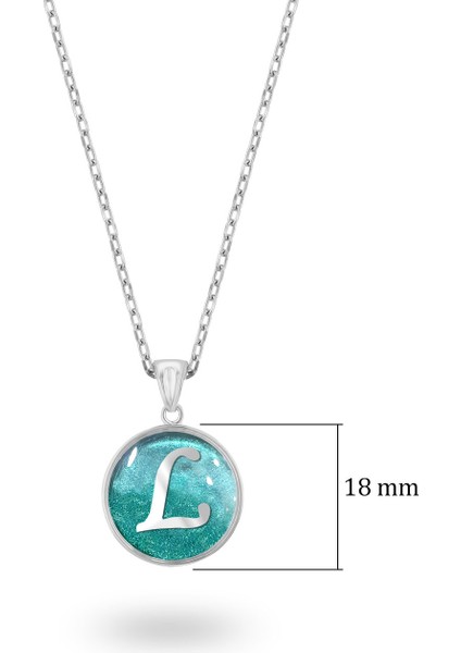 Isminize Özel Baş Harf Gümüş Kolye 925 Ayar Beyaz Renk fiyatları
