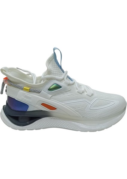 Beyaz Erkek Triko Sneaker Spor Ayakkabı