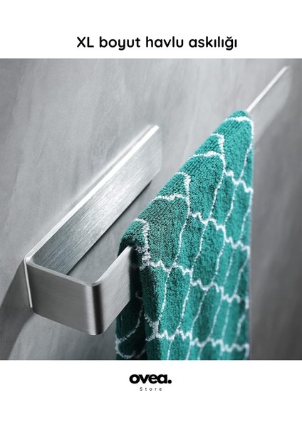 Paslanmaz Çelik Havluluk / 30 cm / Yapışkanlı Tasarım / Havlu Askısı indirimleri