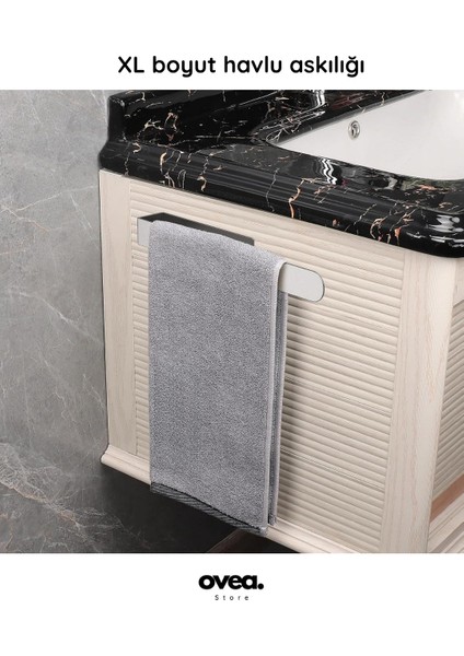 Paslanmaz Çelik Havluluk / 30 cm / Yapışkanlı Tasarım / Havlu Askısı fırsatları