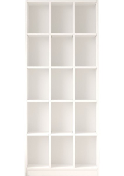 Oscer Geniş Kitaplık 15 Raflı 180CM Beyaz Osc2-W fırsatları