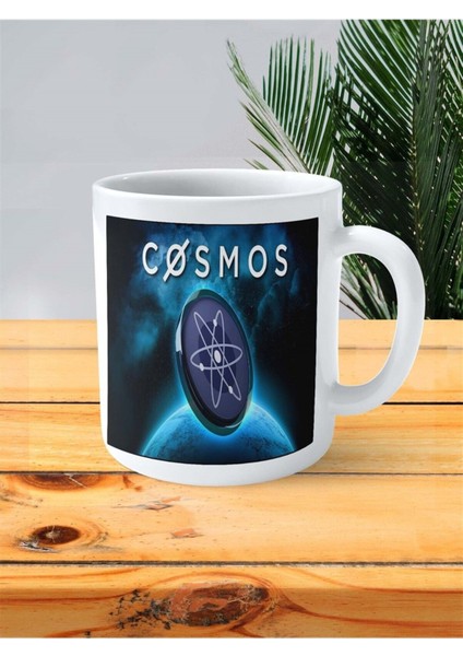 Cosmos Baskılı Kupa Bardak Kişiye Özel Desen 1