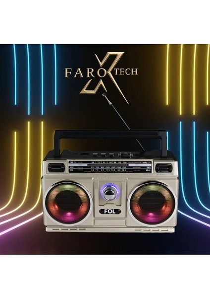 Retro Nostaljik Radyo | Eski Günlerin Hissi, Modern Bluetooth Ve Led Işık
