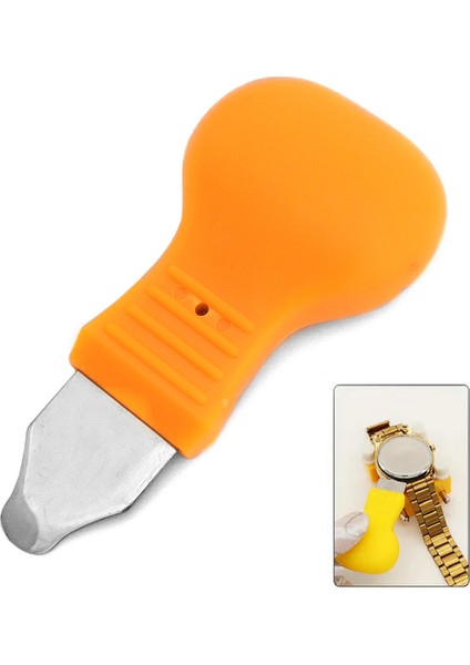 Turuncu Topuzlu Çelik Saat Arka Kapak Açma Bıçağı Aparatı Çakı fırsatları