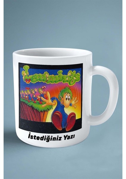 Lemmings Oyun Baskılı Kupa Bardak Çift Taraflı Baskı Kişiye Özel Model 3 fiyatları