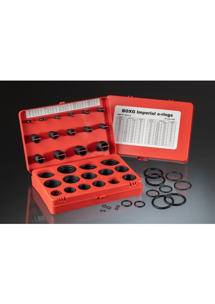 Box-G Inc - 70 Shore O-Ring Seti Kırmızı Kutu