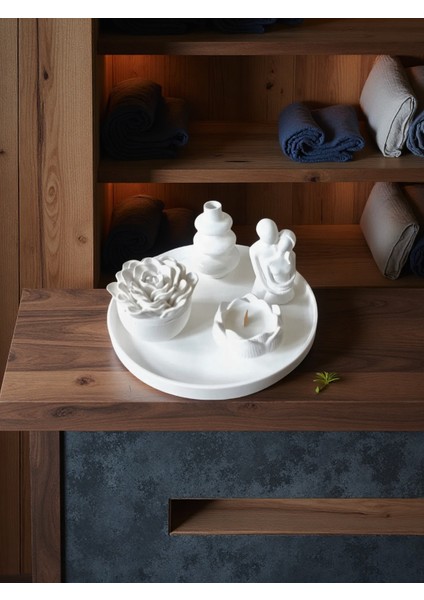 🌿 Minimalist Seramik Dekor Seti – Doğallığın ve Sanatın Buluşması