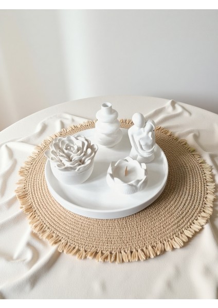 🌿 Minimalist Seramik Dekor Seti – Doğallığın ve Sanatın Buluşması